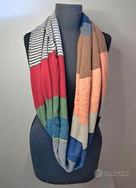 Sciarpa circolare righe in lana Jo Gordon