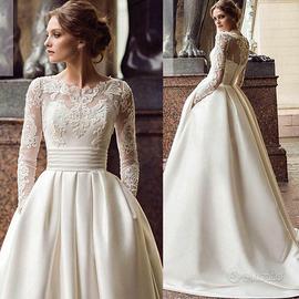 Abito da sposa semplice in stile europeo
