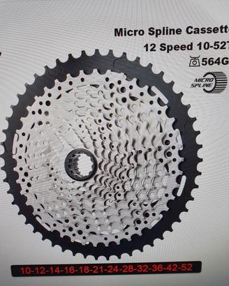 Cassetta 12 velocità 10/52 micro spline m8100