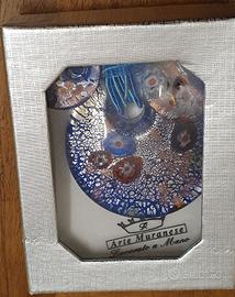 parure orecchini collana vetro di murano