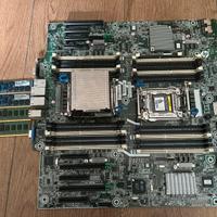 Scheda hp ml350P, porta hard disk e ram