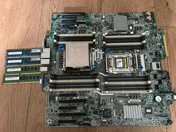 Scheda hp ml350P, porta hard disk e ram