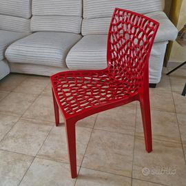 6 Sedie modello Gruvyer policabonato