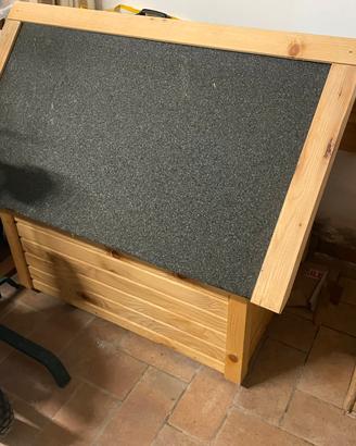 Casetta per cane in legno da esterno robusta