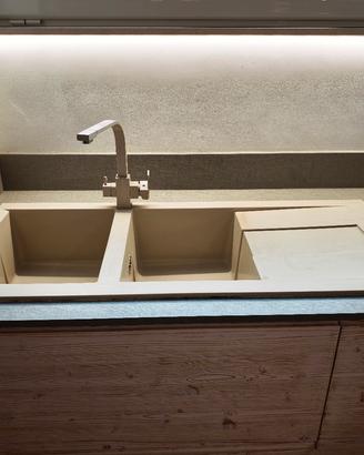 lavello fragranite con miscelatore 