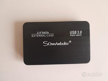 Case Esterno USB 3.0 per HDD/SSD 2.5" • Adattatore
