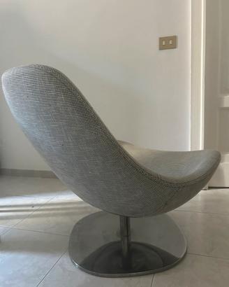 Poltrona design girevole houndstooth