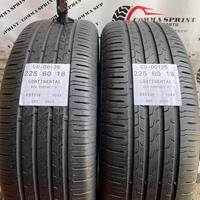 2 PNEUMATICI 225/60 R18 CONTINENTAL ESTIVE 80%