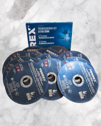 Dischi taglio 125 mm Ferrex 11 pezzi sottili