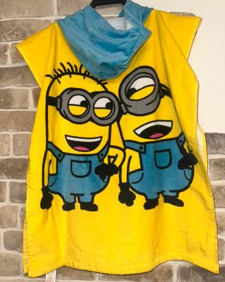 Minions Poncho accappatoio Disney 116 cm