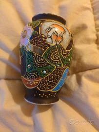  Vaso Giapponese Satsuma Vintage 