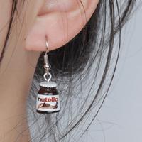 ORECCHINI BARATTOLO NUTELLA 3D SILVER