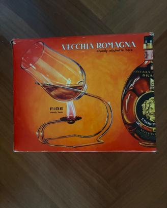 Vecchia Romagna scaldabrandy, in scatola nuova