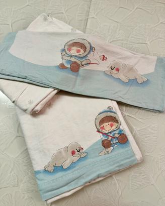 6 set di lenzuola per lettino con sbarre neonato