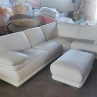 NUOVO Divano angolare IN VERA PELLE