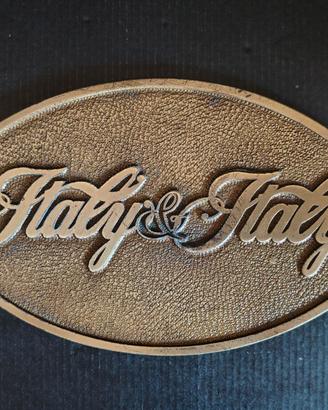 Italy & Italy fastfood – placca in ottone vintage
