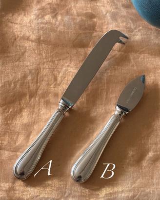 Coltello da formaggio a 2punte(rifA)Arg925 Vintage