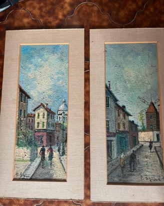 Coppia di quadri  pittore. Paolo Sori