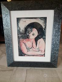 Quadro Gonzales M. Pablo 34 x 45 cm Certificato