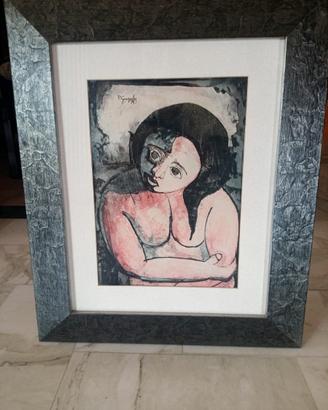 Quadro Gonzales M. Pablo 34 x 45 cm Certificato