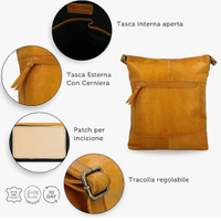 Gusti Maola - Borsa a tracolla da donna in pelle