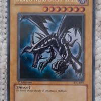 Drago Nero Occhi Rossi 1996 Carta Olografica Ultra