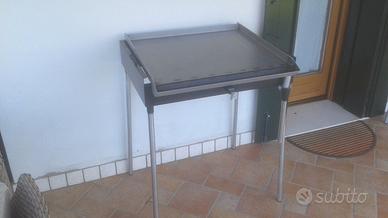 Barbecue piastra a gas 70x57 in ferro (nuovo)