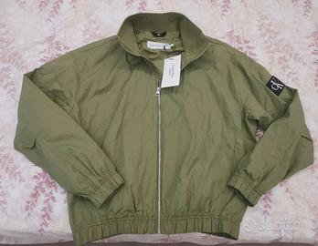 Giubbino Nuovo Calvin Klein Jeans verde tg S