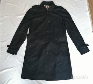 Trench nero Burberry, taglia 48r ovvero S