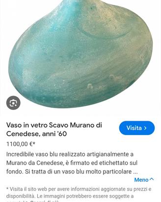 vaso murano cenedese