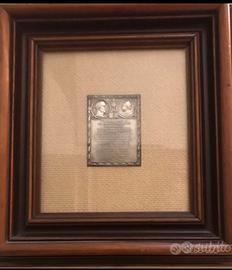 Rara Targhetta dei Patti Lateranensi 1929