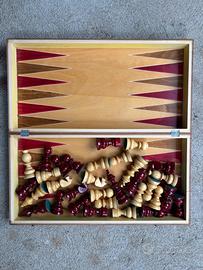 Scacchi scatola in legno