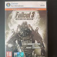 Fallout 3 gioco PC dlc add on Broken steel in ITA