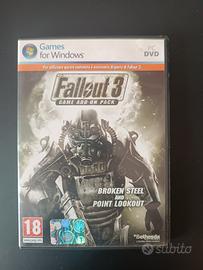 Fallout 3 gioco PC dlc add on Broken steel in ITA