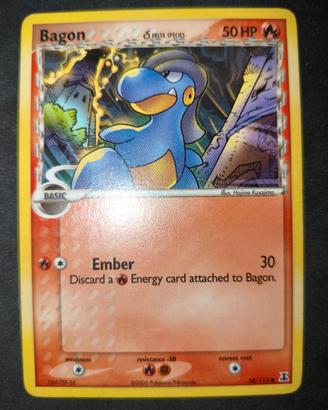 carta Pokemon Bagon δ Delta Species DS 58 ENG