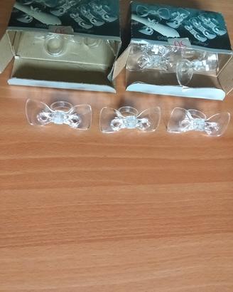 portatovaglioli in acrilico a forma di fiocco