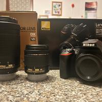 Fotocamera Nikon D3500 piu obiettivi ed accessori