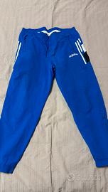 Pantaloni Tuta Adidas Blu Royal - Vintage Taglia L