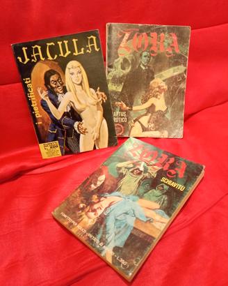 jacula e zora la vampira 3 fumetti vintage anni 70
