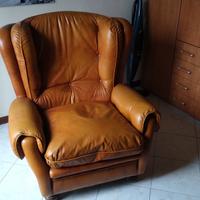 Poltrona in pelle Vintage