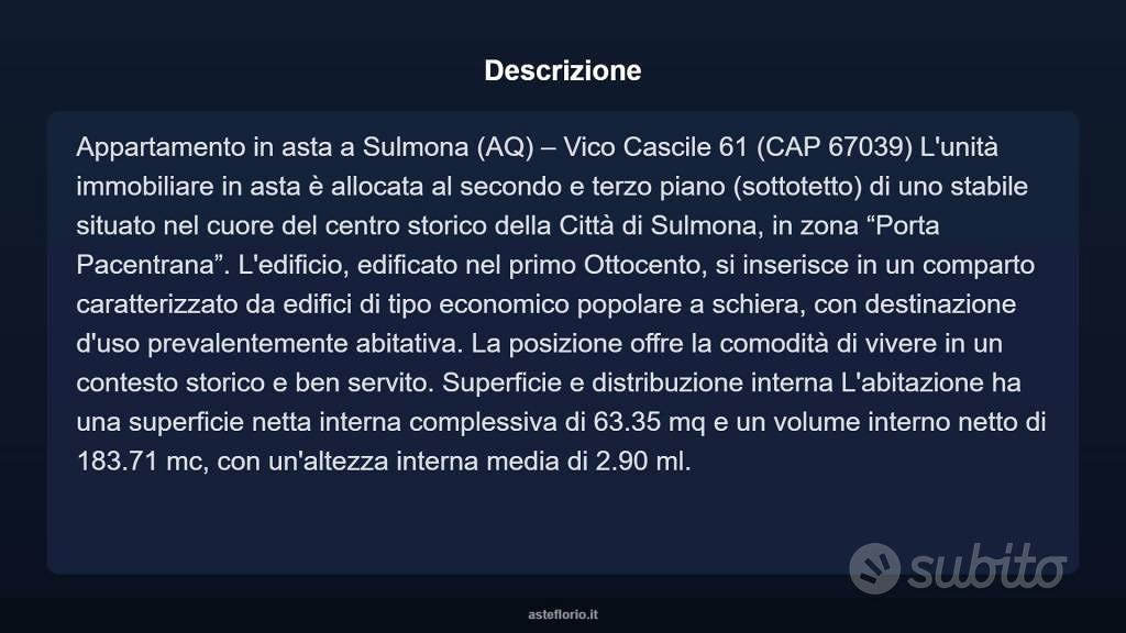 Appartamento – Sulmona, L'Aquila - Vista 4