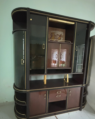 parete attrezzata / credenza da soggiorno anni 70