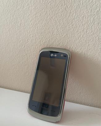 SMARTPHONE LG KM570, ARGENTO E ROSSO, CON BATTERIA