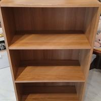 Libreria in noce con due mensole