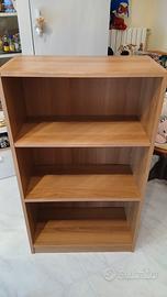 Libreria in noce con due mensole