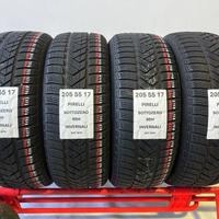 4 gomme 205 55 17 Pirelli Invernali