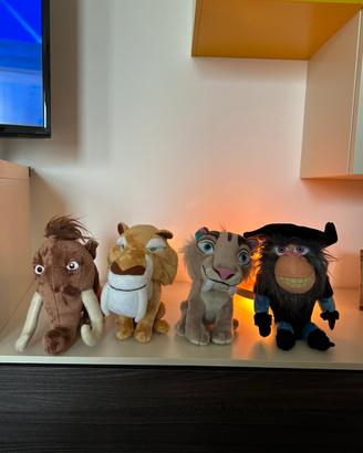 4 peluche Era Glaciale originali nuovi