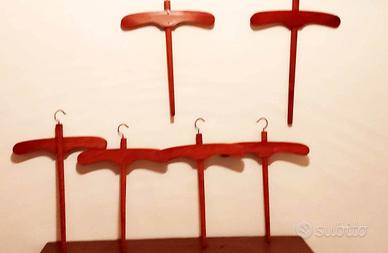 Grucce Appendiabiti Stampelle - Legno - Vintage