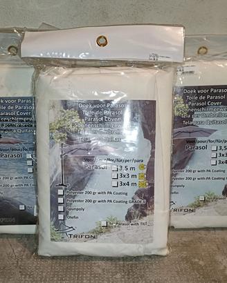 Telo ombrellone Trifon Crema/Tortora