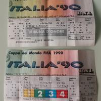 Coppia di biglietti Italia' 90 Stadio San Nicola
